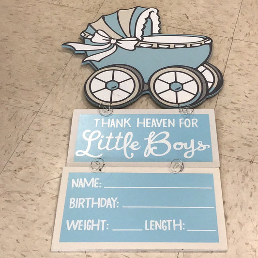 Little Boys Hanging Sign