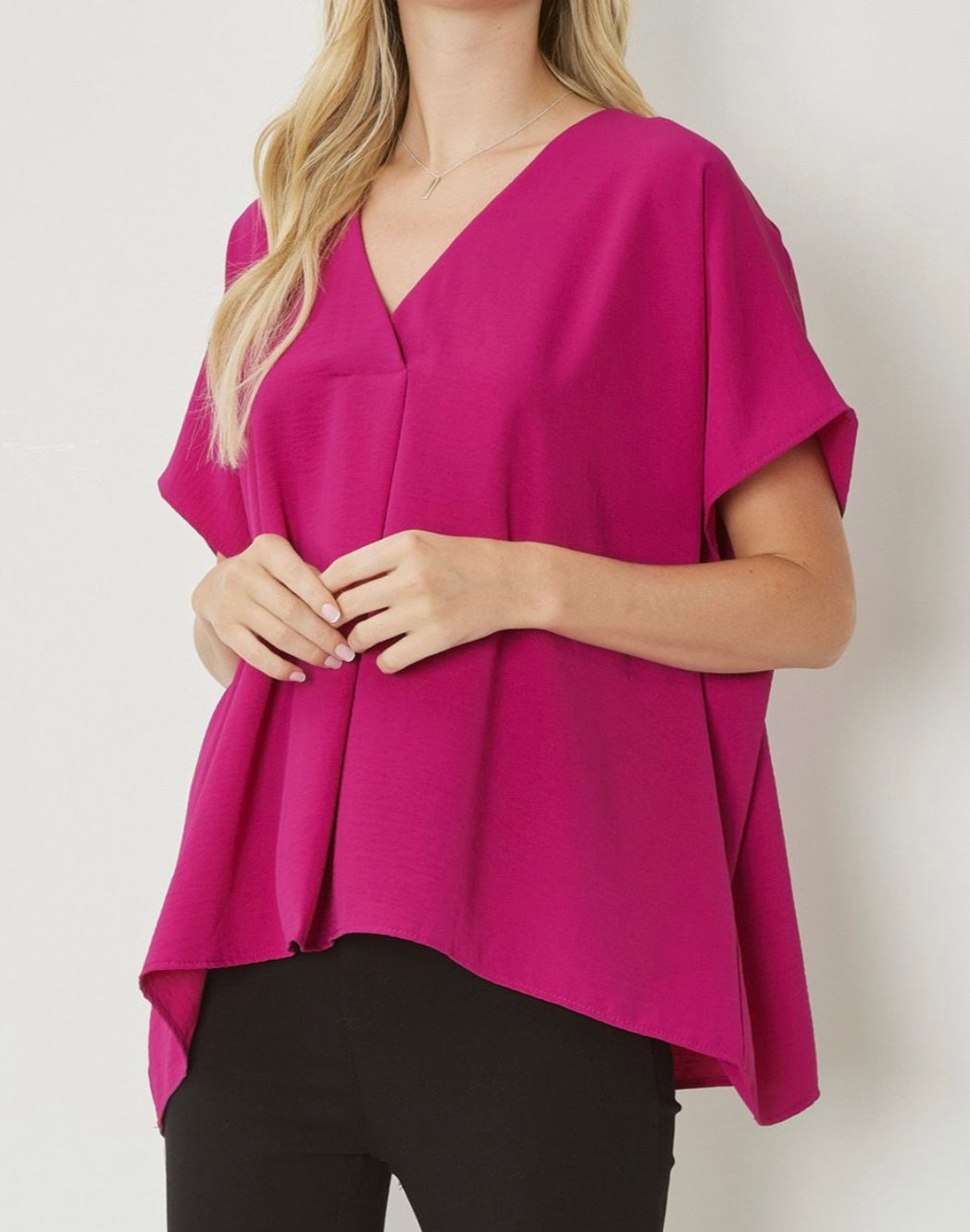 Magenta Blouse