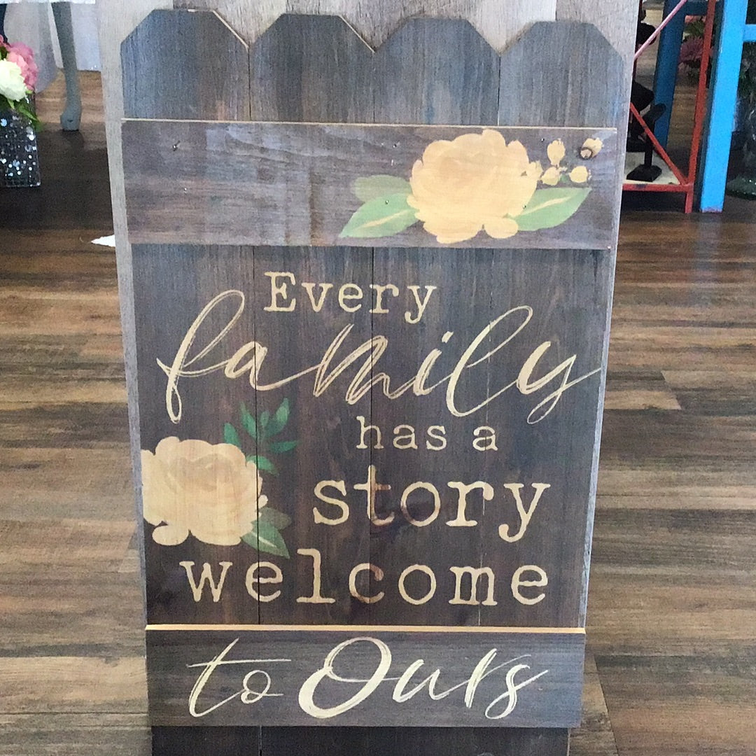 Every Family Wooden Sign