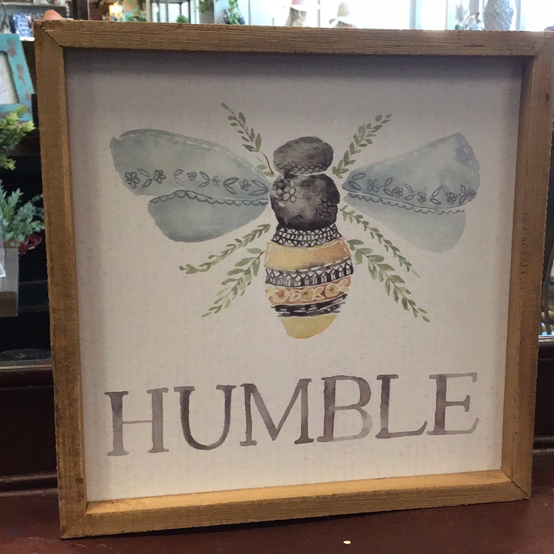 Inset Box Sign - Humble