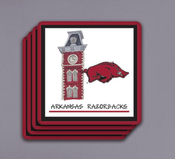 Arkansas Razorbacks Coaster Set of 4