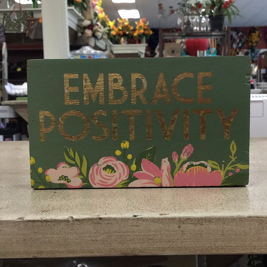 Block Sign - Positivity