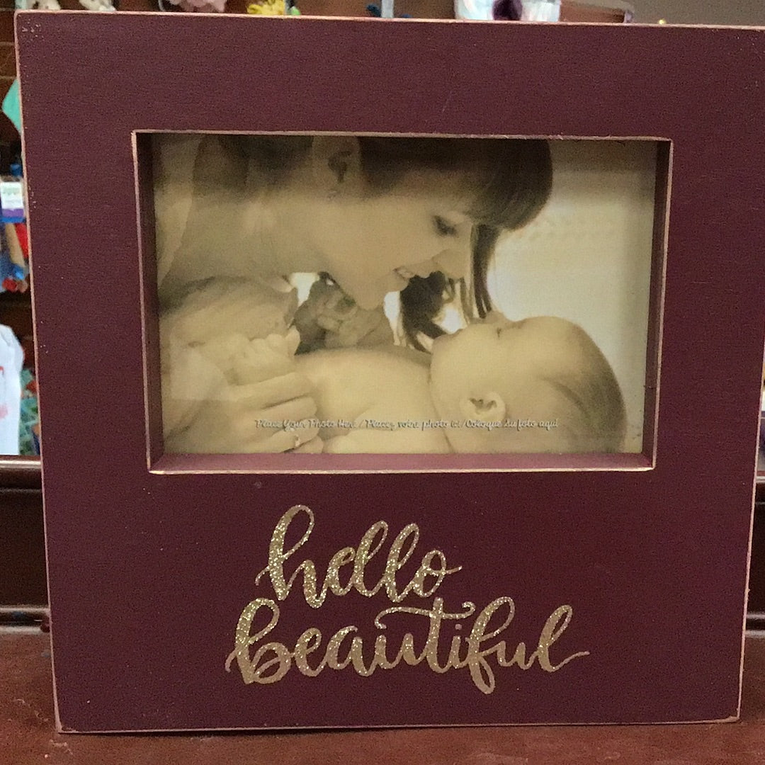 Box Frame - Hello Beautiful