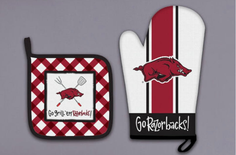 Arkansas Razorback Pot Holder Set