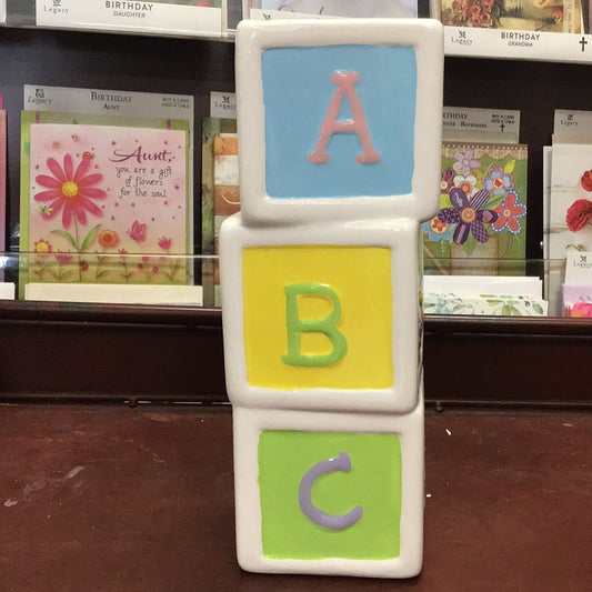 ABC Block Ceramic Decor