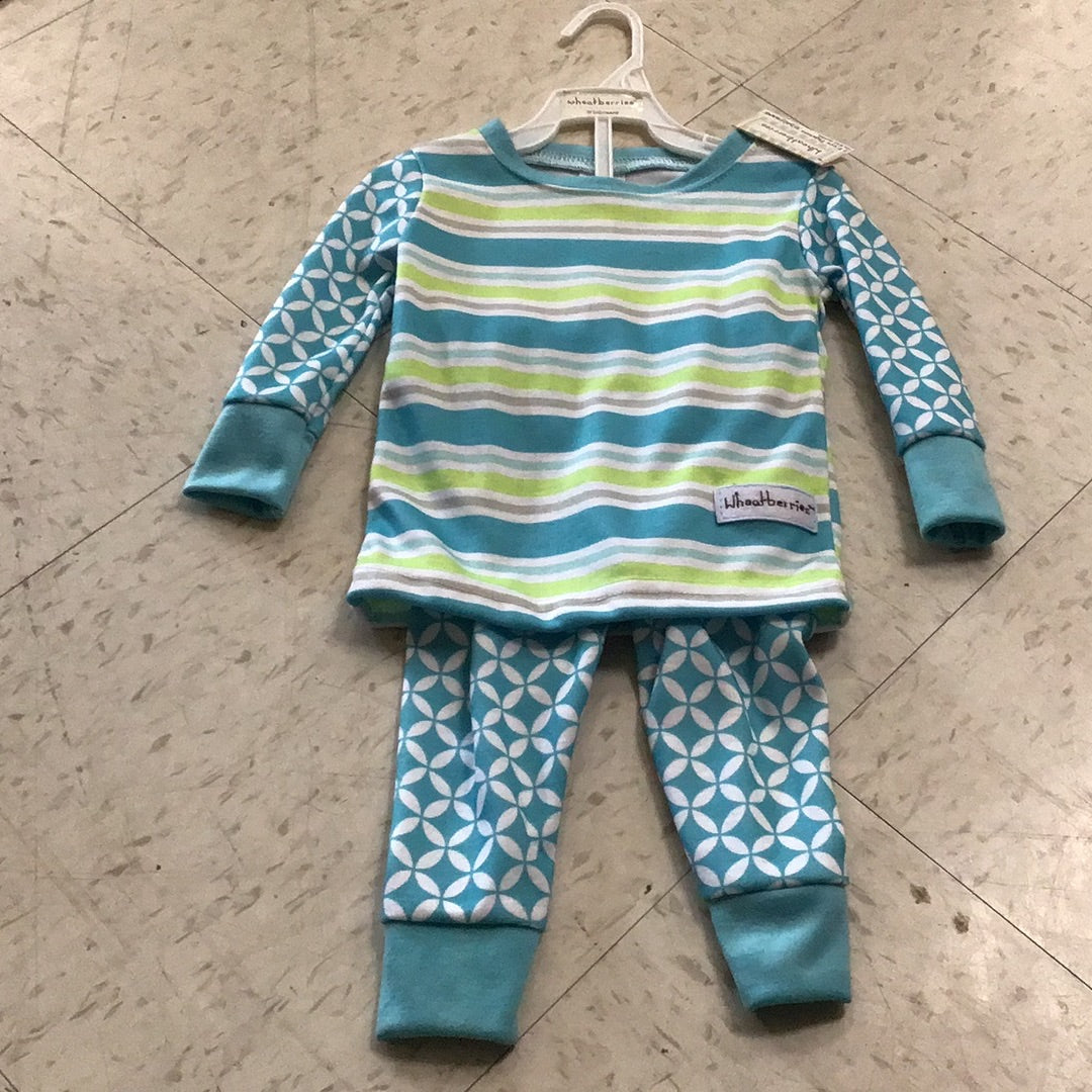 Blue/Green Baby Pj Set