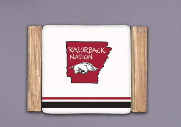 Arkansas Razorbacks Coaster Set of 4