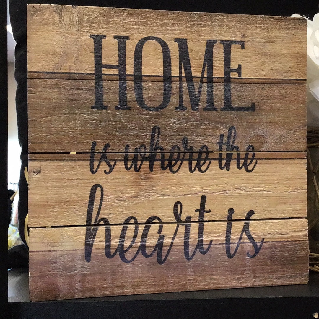 Home Is Where The Heart Is Sign