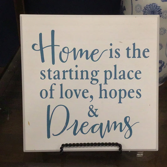 Home Is Hanging Sign