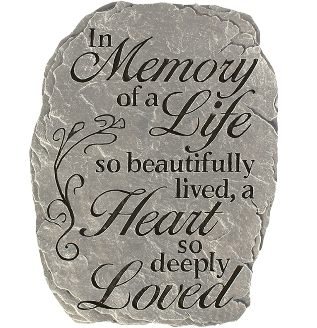 “In Memory” Garden Stone