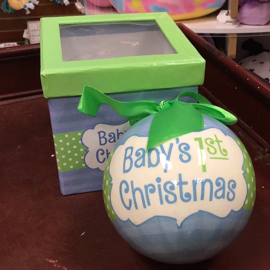 Baby’s 1st Christmas Ornament - Boy